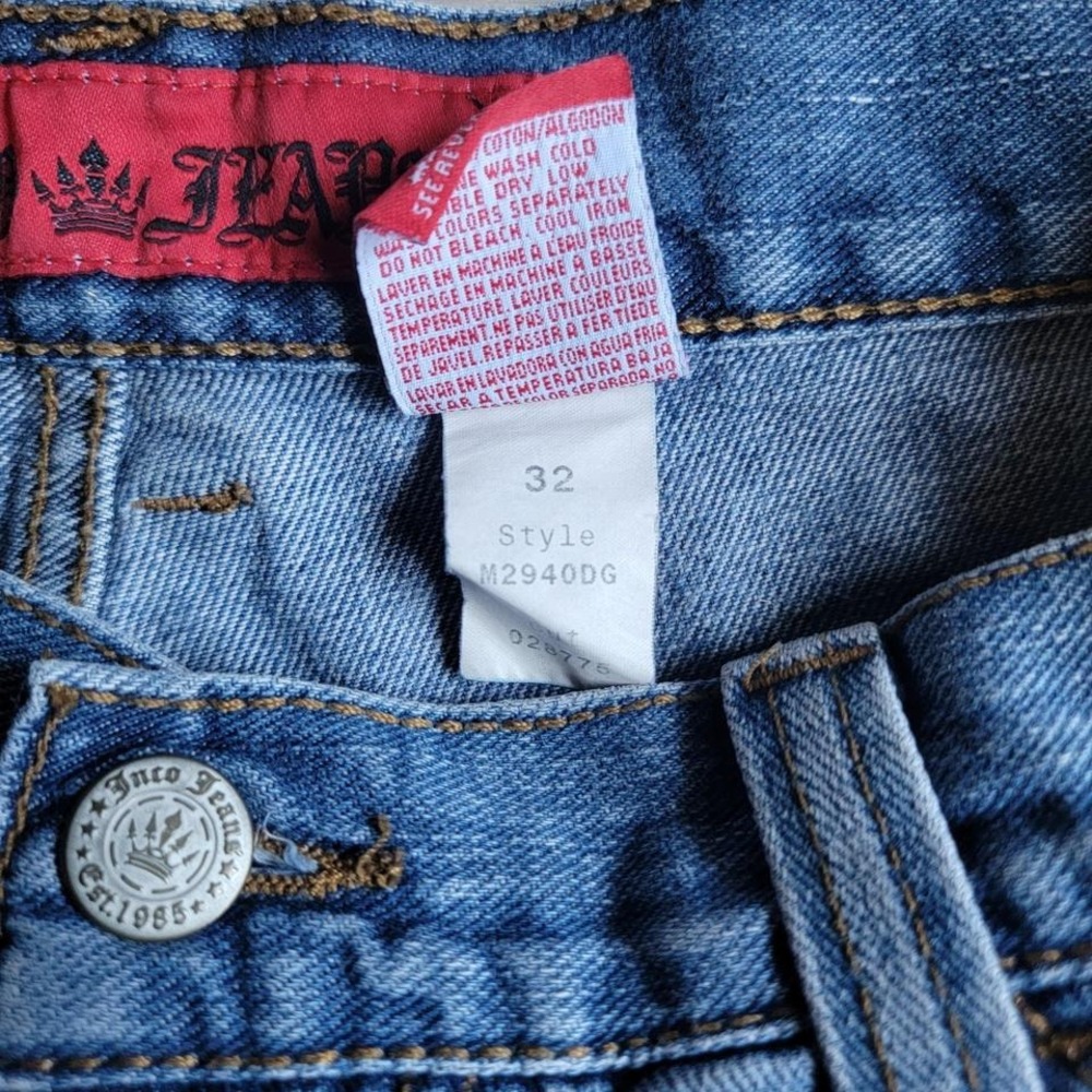 Vintage Y2K Baggy JNCO Shorts Denim Jorts - Picture 4 of 7